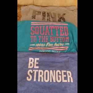 3 workout tanks, M, JLB, Victoria's Secret
